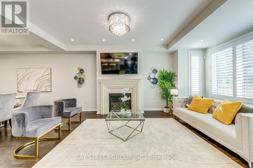 369 Dahlia Trail, Oakville, ON - Indoor Photo Showing Living Room With Fireplace