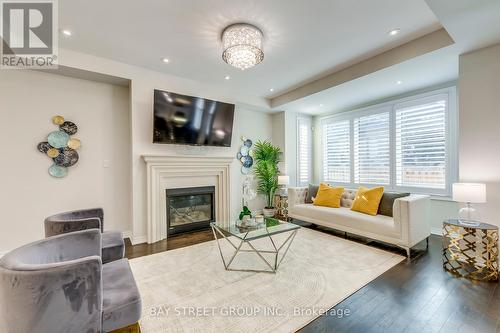 369 Dahlia Trail, Oakville, ON - Indoor Photo Showing Living Room With Fireplace