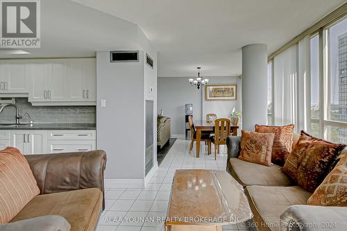 1206 - 1 Rowntree Road, Toronto (Mount Olive-Silverstone-Jamestown), ON - Indoor Photo Showing Living Room