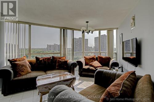 1206 - 1 Rowntree Road, Toronto (Mount Olive-Silverstone-Jamestown), ON - Indoor Photo Showing Living Room