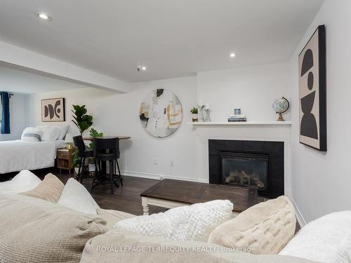 132 Greyabbey Tr, Toronto, ON - Indoor With Fireplace