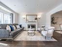 44 Parkview Hill Cres, Toronto, ON  - Indoor Photo Showing Living Room With Fireplace 