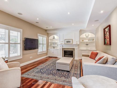 1065 Summit Ridge Dr, Oakville, ON - Indoor Photo Showing Living Room With Fireplace