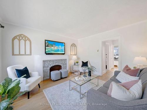 49 Juliet Cres, Toronto, ON - Indoor Photo Showing Living Room With Fireplace