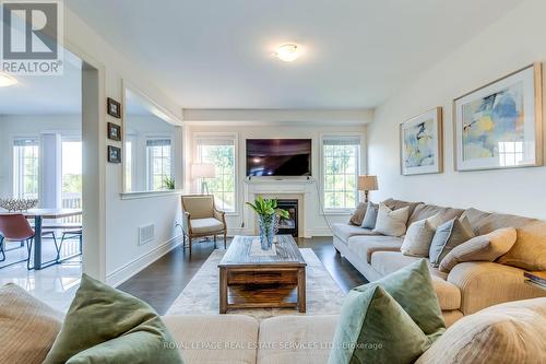 223 Humphrey Street, Hamilton (Waterdown), ON - Indoor Photo Showing Living Room With Fireplace