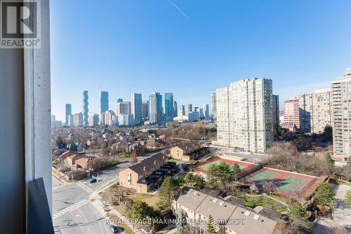 1410 - 36 Elm Drive, Mississauga (Fairview), ON - Outdoor With View