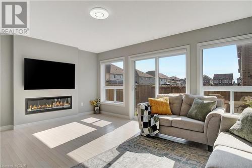 59 John Brabson Crescent, Guelph, ON - Indoor Photo Showing Living Room With Fireplace