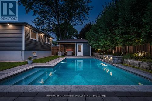 411 Sunset Drive, Oakville, ON - Outdoor With In Ground Pool