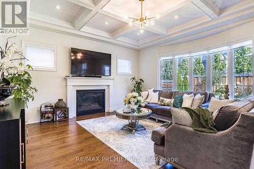 23 Grace Lake Court, Vaughan, ON - Indoor Photo Showing Living Room With Fireplace