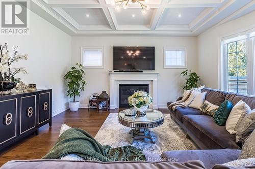 23 Grace Lake Court, Vaughan, ON - Indoor Photo Showing Living Room With Fireplace