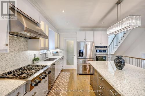 24 Stanhope Avenue, Toronto (Broadview North), ON - Indoor Photo Showing Kitchen With Stainless Steel Kitchen With Upgraded Kitchen