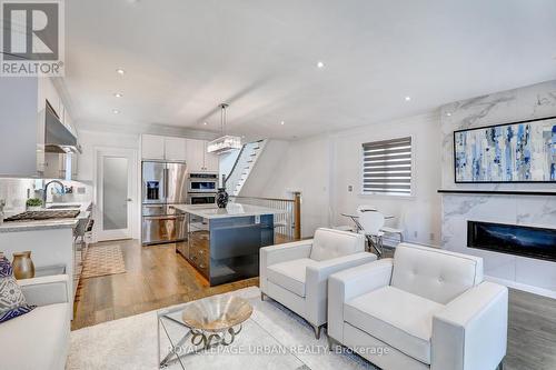 24 Stanhope Avenue, Toronto (Broadview North), ON - Indoor Photo Showing Living Room With Fireplace