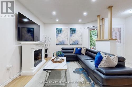 66 Mccleave Crescent, Brampton (Fletcher'S West), ON - Indoor Photo Showing Living Room With Fireplace