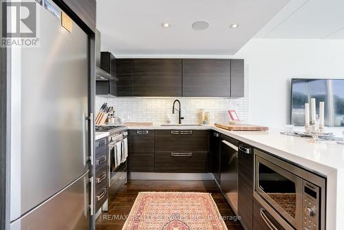 503 - 588 Annette Street, Toronto (Runnymede-Bloor West Village), ON - Indoor Photo Showing Kitchen With Stainless Steel Kitchen With Upgraded Kitchen