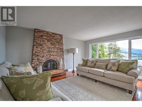 12311 Husband Road, Coldstream, BC - Indoor Photo Showing Living Room With Fireplace