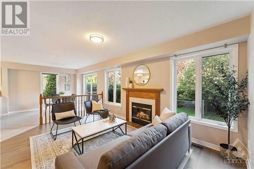 137 Shirley'S Brook Drive, Kanata, ON - Indoor Photo Showing Living Room With Fireplace