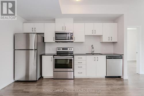 301 - 175 Commonwealth Street, Kitchener, ON - Indoor Photo Showing Kitchen With Stainless Steel Kitchen