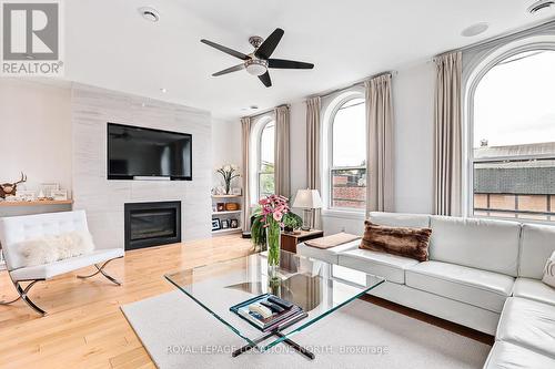 31 Simcoe Street, Collingwood, ON - Indoor Photo Showing Living Room With Fireplace