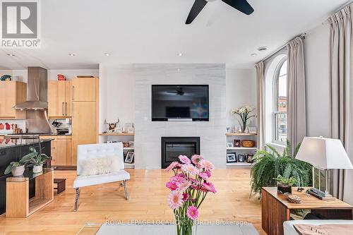 31 Simcoe Street, Collingwood, ON - Indoor Photo Showing Living Room With Fireplace