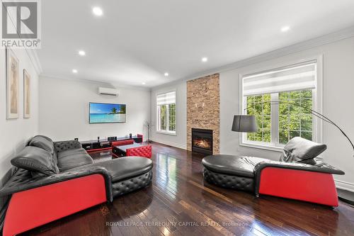 76 Upper Post Road, Vaughan, ON - Indoor Photo Showing Living Room With Fireplace