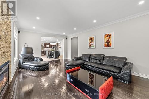 76 Upper Post Road, Vaughan, ON - Indoor Photo Showing Living Room With Fireplace