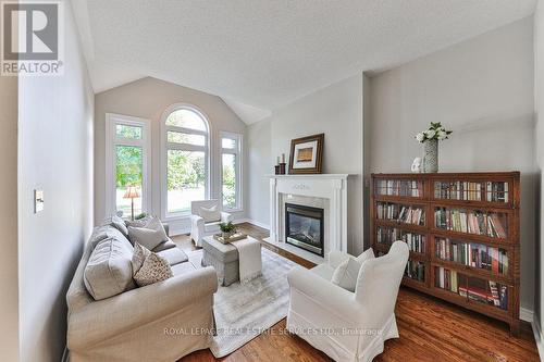 1688 Glenvista Drive W, Oakville (Iroquois Ridge North), ON - Indoor Photo Showing Living Room With Fireplace