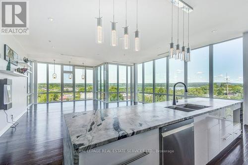 401 - 50 Murray Street W, Hamilton, ON - Indoor Photo Showing Kitchen With Double Sink With Upgraded Kitchen