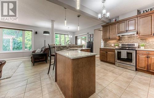 Island prep space holds sink and dishwasher - 55 Wagon Street, Kitchener, ON - Indoor Photo Showing Kitchen