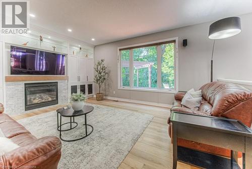 55 Wagon Street, Kitchener, ON - Indoor Photo Showing Living Room With Fireplace