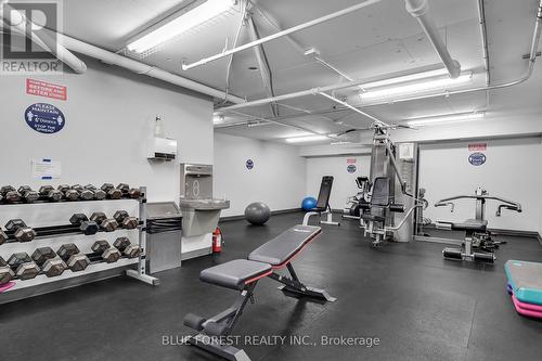 705 - 155 Kent Street, London, ON - Indoor Photo Showing Gym Room