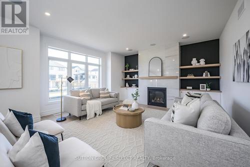 8 Hazelwood Path, Thames Centre (Dorchester), ON - Indoor Photo Showing Living Room With Fireplace