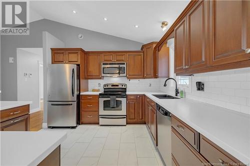 19 Friars Drive, Baxters Corner, NB - Indoor Photo Showing Kitchen With Double Sink