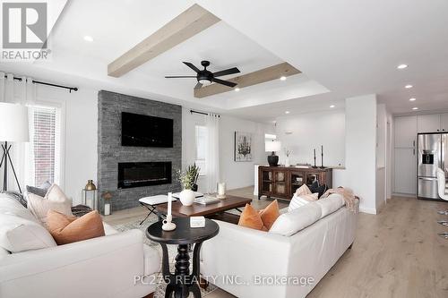 101 Kamal Drive, Sarnia, ON - Indoor Photo Showing Living Room With Fireplace