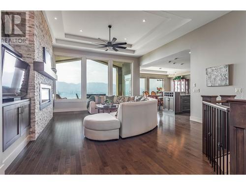 1420 Pinot Noir Drive, West Kelowna, BC - Indoor Photo Showing Living Room With Fireplace