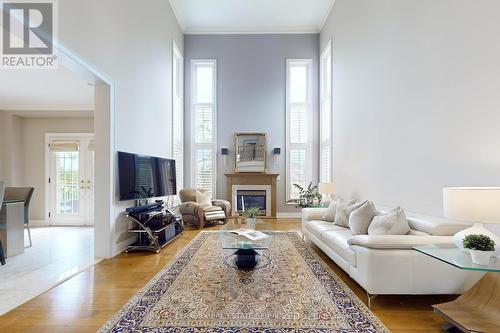 64 Woodland Hills Boulevard, Aurora, ON - Indoor Photo Showing Living Room With Fireplace