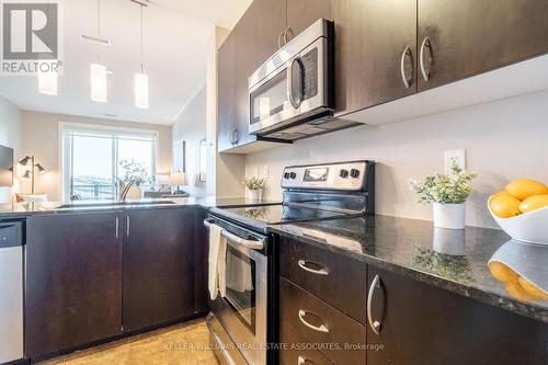 208 - 33 Whitmer Street, Milton (Scott), ON - Indoor Photo Showing Kitchen With Upgraded Kitchen