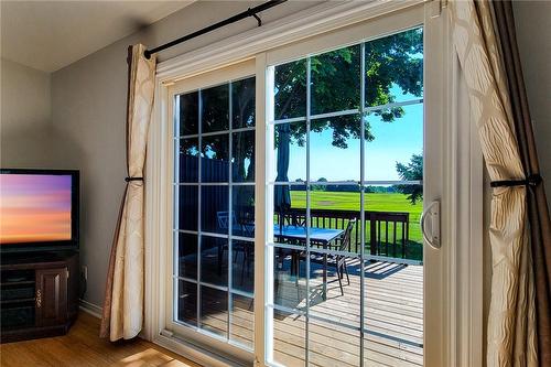 Patio Door from Family Room - 251 Alderlea Avenue, Hamilton, ON 