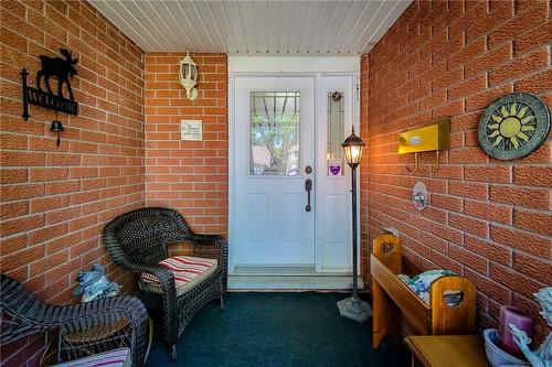 Front Door from Foyer - 251 Alderlea Avenue, Hamilton, ON 