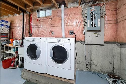 Washer, Dryer and Electric Panel - 251 Alderlea Avenue, Hamilton, ON 