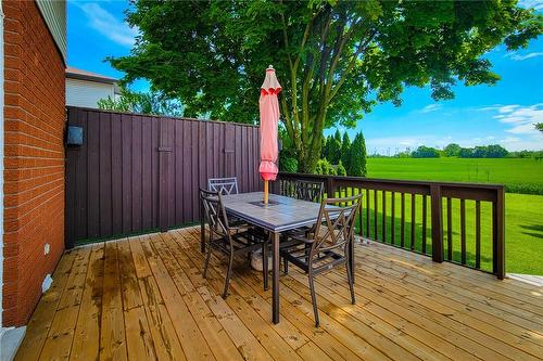 Eating area on back deck - 251 Alderlea Avenue, Hamilton, ON 