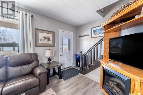 245 Prairie Avenue, Briercrest, SK - Indoor Photo Showing Other Room With Fireplace