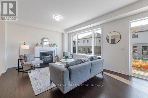 297 Broadacre Drive, Kitchener, ON - Indoor Photo Showing Living Room With Fireplace