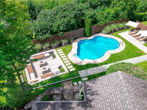 Aerial photo - 42 Rue De Sorel, Blainville, QC - Outdoor With In Ground Pool With Backyard