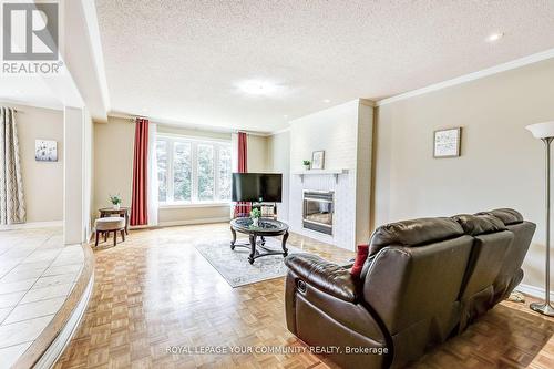 2492 Erin Centre Boulevard, Mississauga, ON - Indoor Photo Showing Living Room With Fireplace