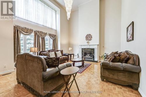 2492 Erin Centre Boulevard, Mississauga, ON - Indoor Photo Showing Living Room With Fireplace