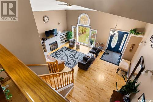 47 Emerald Creek Drive, White City, SK - Indoor With Fireplace