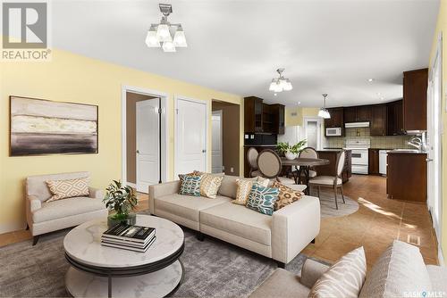 47 Emerald Creek Drive, White City, SK - Indoor Photo Showing Living Room