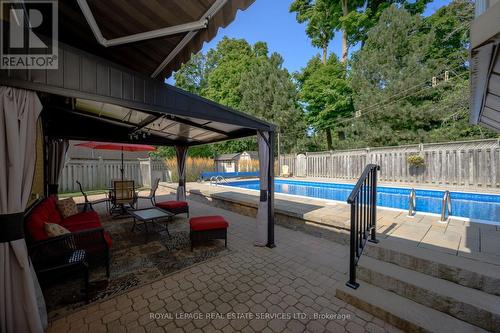 1381 Constance Drive, Oakville, ON - Outdoor With In Ground Pool With Deck Patio Veranda