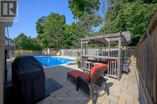 1381 Constance Drive, Oakville, ON - Outdoor With In Ground Pool With Deck Patio Veranda With Backyard