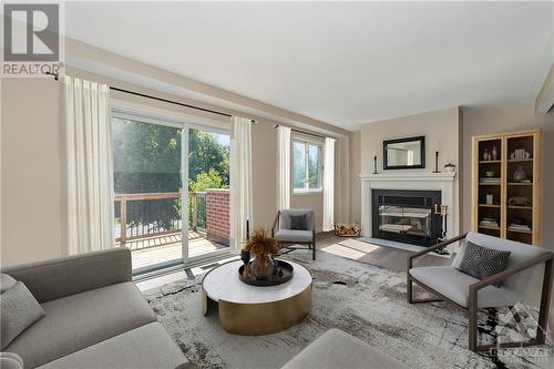 341 Knudson Drive, Ottawa, ON - Indoor Photo Showing Living Room With Fireplace